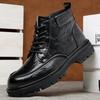 Diro Shark Мужские осенне-зимние новые британские ботинки Мартин на платформе, уличные туристические ботинки, универсальный модный тренд