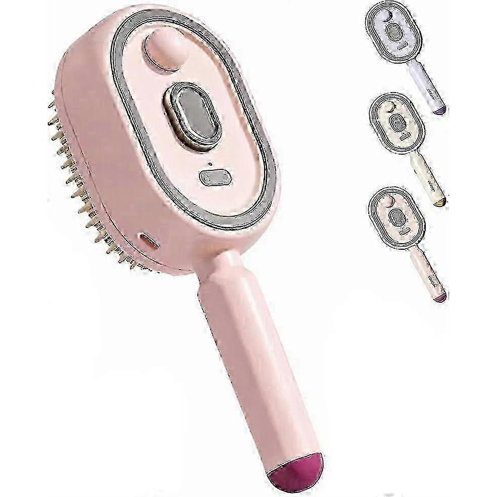 26-27 Electric Steam Hair Styling Brush, Rechargeable Steam Straightening Brush (with Anti-Tangle Teeth), Anti-Static, Wet & Dry Use New Arrival S05