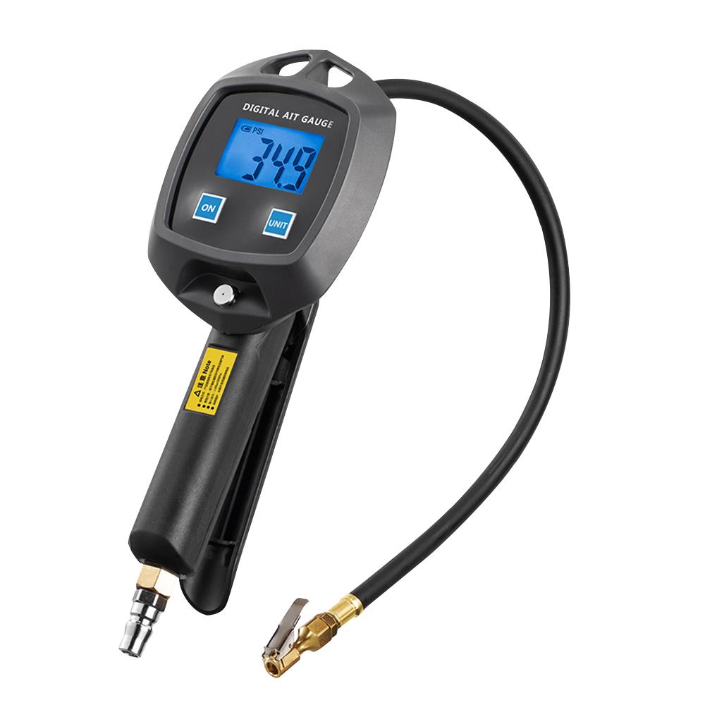 High-precision Monitoring Inflation Gun Tire Pressure Gauge Psi Bar Kpa Kg/cm2 Meter Car Tire Manometro Universal Digital Display