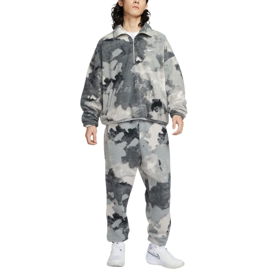 Nike Мужская флисовая куртка Sherpa Hz Naos для спорта, отдыха и фитнеса, с длинным рукавом, куртки HV3542-068