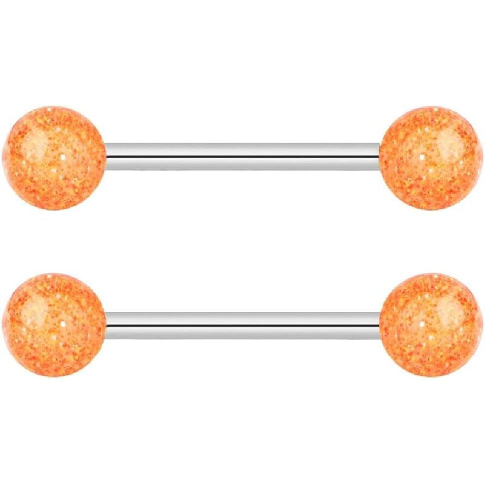 Украшения для тела Forbidden, костюм со штангой 14 грамм, штанга для сосков, плоскогубцы, 16 мм(5/8 дюйма)Кольцо Super Flash для языка/сосков, костюм для штанги с кольцами, конец 6 мм