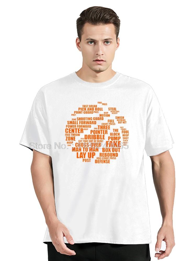 Basketball Terms Motivational Word Cloud TShirt Casual Fitness T Shirt Cotton Tops Tees Unisexs Clothing Oversized Unisex Tshirt