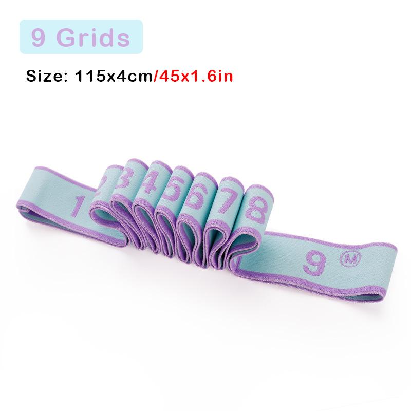 Ремень для йоги, многосекционный эластичный ремень для йоги, растягивающаяся лента для латинских танцев для взрослых и детей, фитнес-группы для спортзала