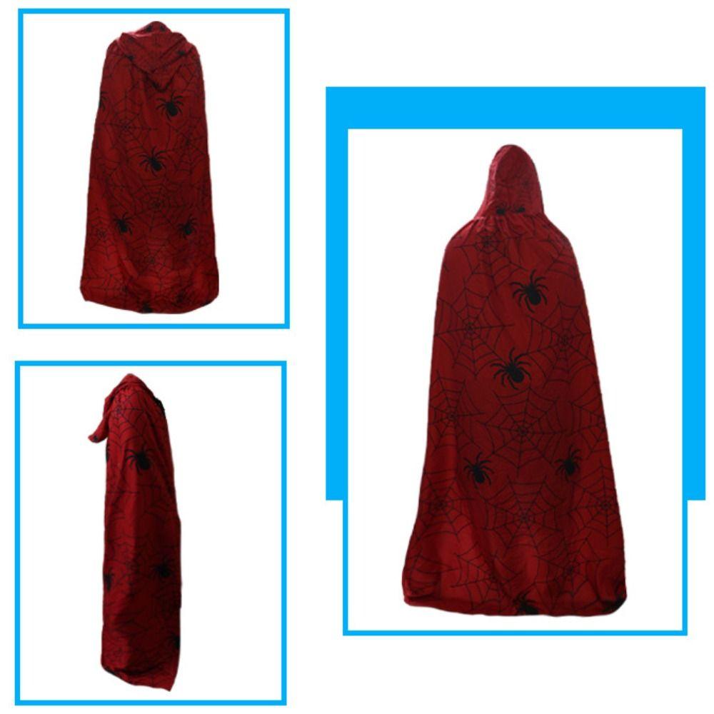Castle Halloween Costume Cosplay Props Bat Spider Web Cape Halloween Death Cloak All Saints' Day