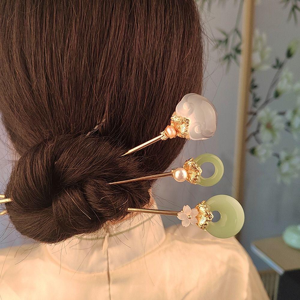 Accessories Pearl Chinese Style Headwear Hanfu Hair Sticks Ancient Headwear Ancient Style Hairpin