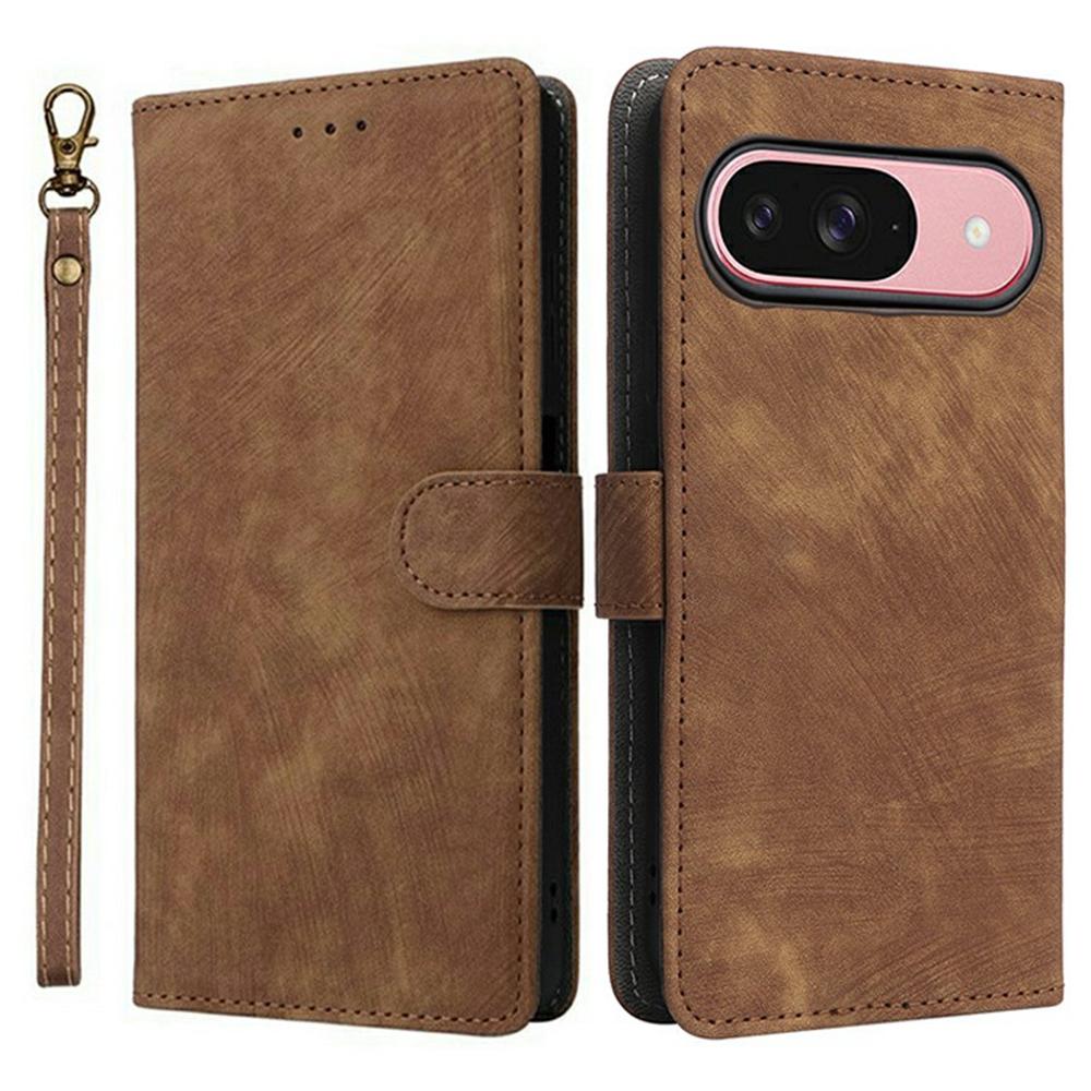 Для Google Pixel 10/10 Pro Чехол-кошелек с RFID-блокировкой, из ПУ кожи, чехол для телефона с подставкой и ремешком