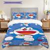 Doraemon Cute Blue Background Bedding 1 Duvet Cover 2 Pillowcase Without Core Duvet Cover And Pillowcase Bedding Set Christmas Birthday Gift