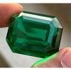 Безупречный Натуральный 10 карат Зеленый Изумруд Сертифицированный Изумрудной огранки Россыпной драгоценный камень