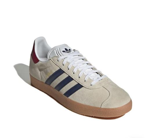 Adidas Кроссовки Gazelle Оригинальная обувь Молочно-белый/Темно-синий IE0546 Мужская обувь