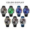 Men's Fashion Sports Watches Men Luxury Business Quartz Wristwatch Calendar Male Casual Leather Bracelet Watch Luminous Clock