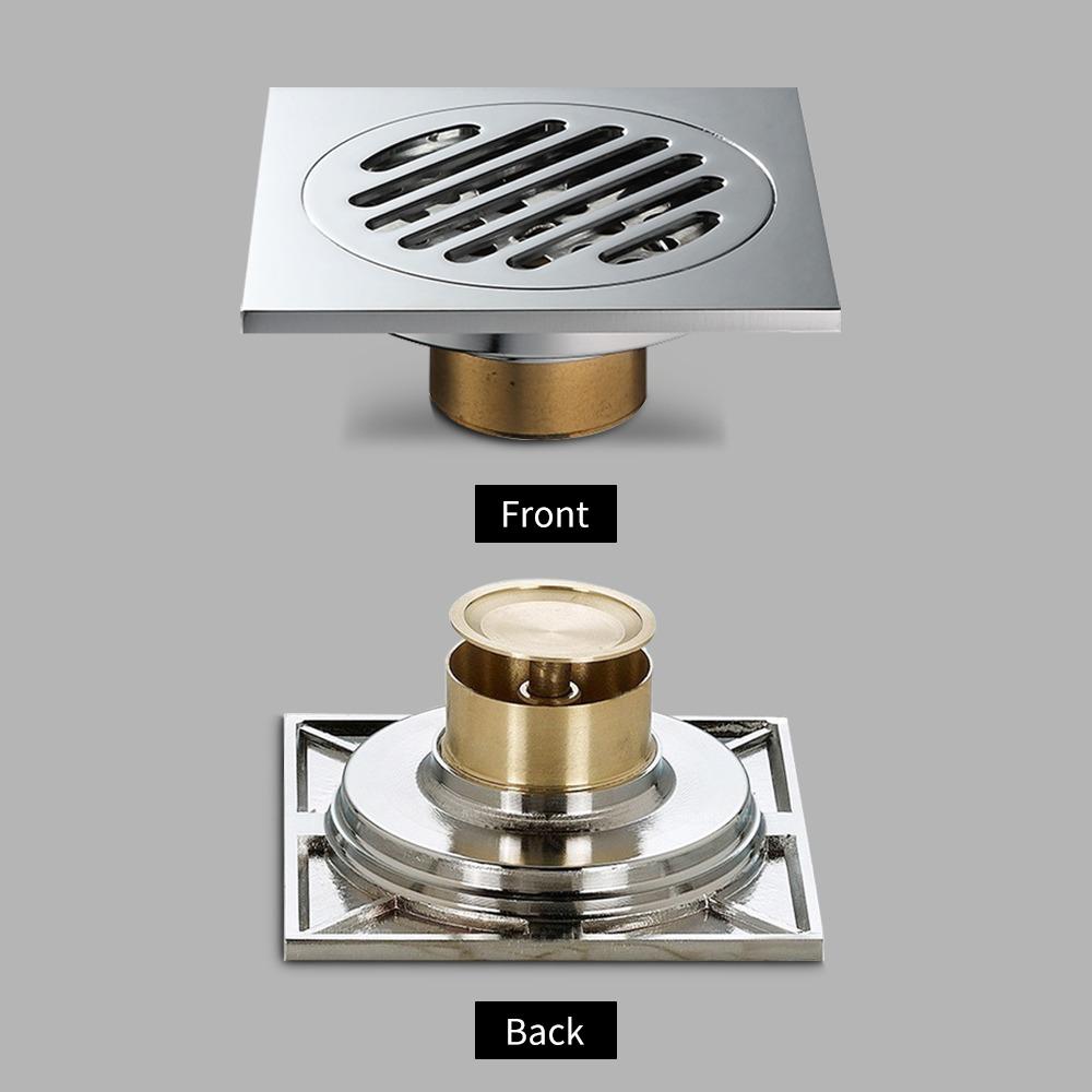 4 Inch Size Floor Drain Copper Hair Catcher Practical Sink Strainer Shower Area