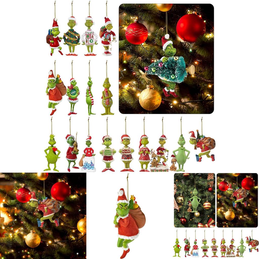 Великолепное подвесное украшение на елку «Гринч» для вечеринки, домашнего декора