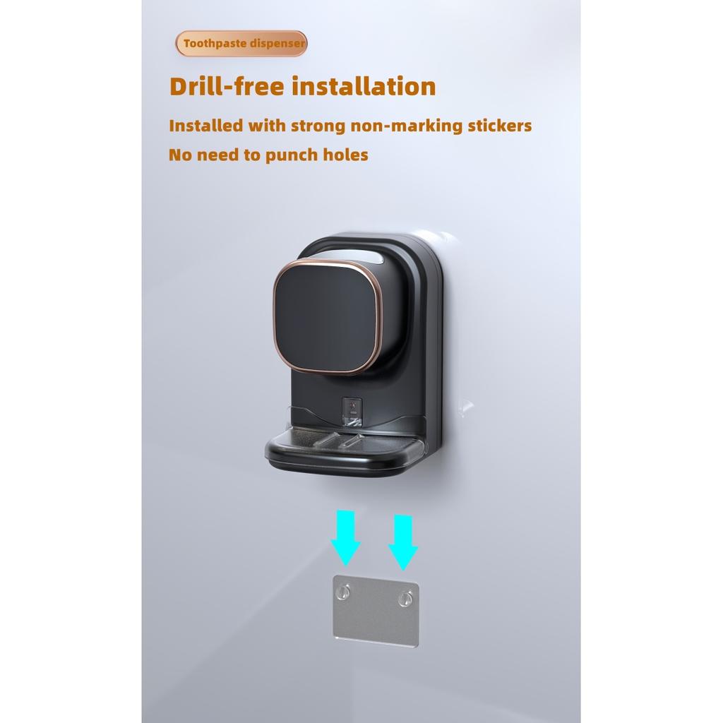 1pc Intelligent Induction Toothpaste Squeezing Dispenser Machine, Fully Automatic Household Electric Automatic Squeezing Toothpaste Machine