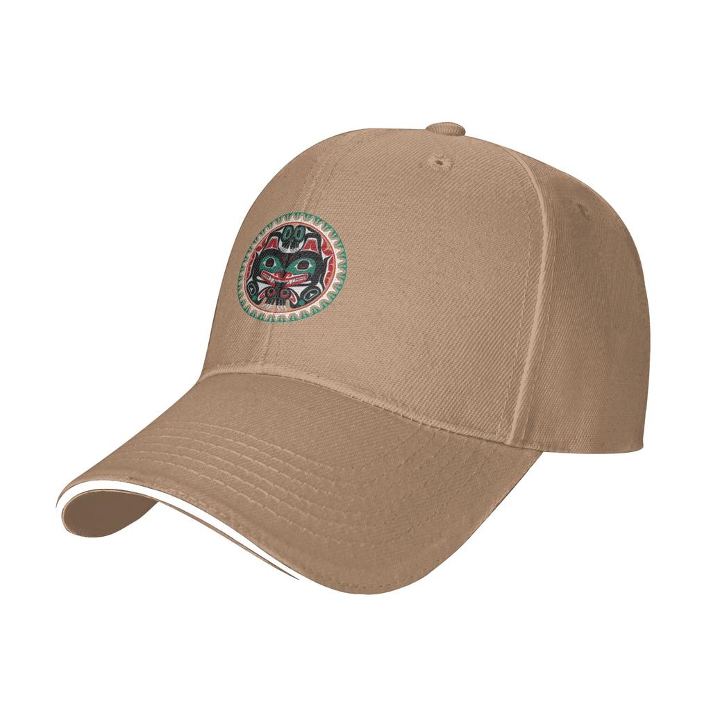 Fashion Haida Tlingit Native Curved Brim Baseball Cap Covering Face Without Makeup Unisexs Summer Cap