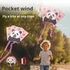 Kids Pocket-sized Panda Kite with Storage Bag Outdoor Beach Park Lawn Easy To Fly Mini Colorful Cartoon Animal Kite Adults Boys Girls Gift