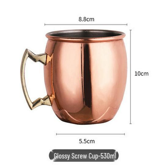 Медная кружка для Moscow Mule, нержавеющая сталь 304, чеканный дизайн, бокал для вина и коктейлей
