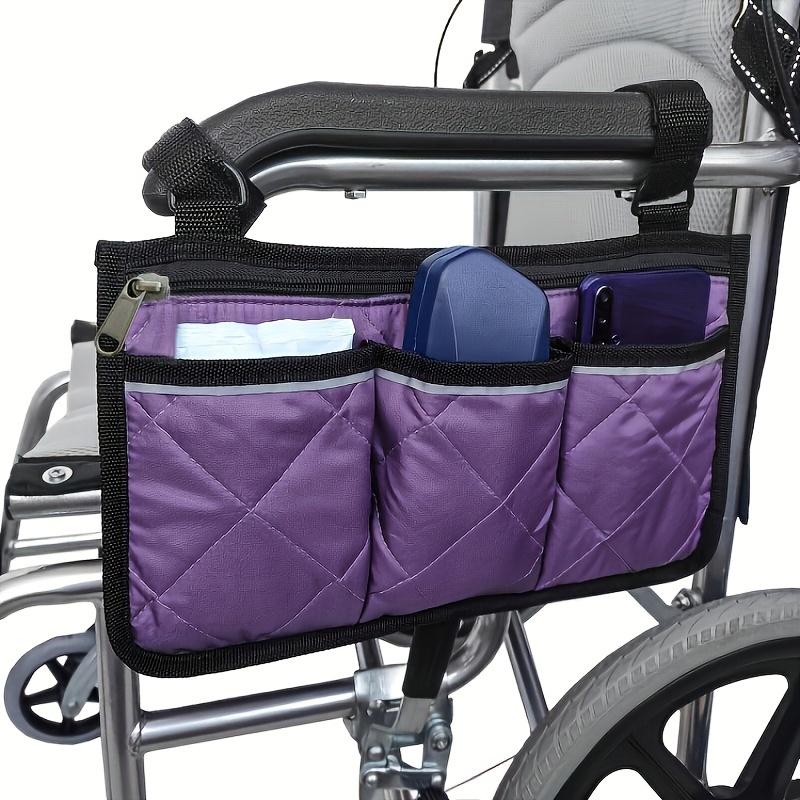 Wheelchair Side Armrest Bag, Portable Versatile Storage Hanging Bag, Wheelchair Pouch With Side Pockets