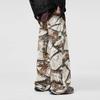 branches Graffiti full of camouflage jeans spring and autumn new loose straight wide-leg trousers