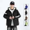 Men's Autumn and Winter Hooded Cotton Jacket, Couple's Cotton Jacket, Bread Jacket, Solid Color Cotton Jacket
