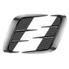 Universal 1 Pair Black / Carbon Fiber Look Car Side Fender Vent Air Wing Cover Body Moldings Trim
