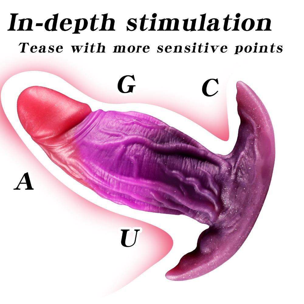Реалистичный Мягкий Хвост Анальная Пробка SM Игрушка для Бондажа Неправильной Формы Задняя Пробка Взрослая Интимная Секс-Игрушка