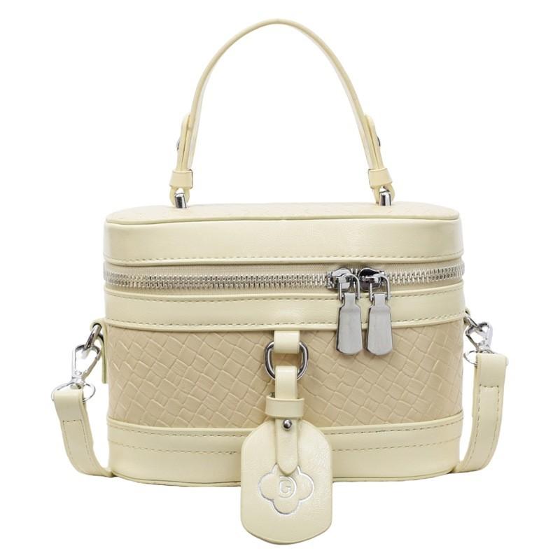 Однотонная плетеная сумка через плечо кроссбоди, модная женская