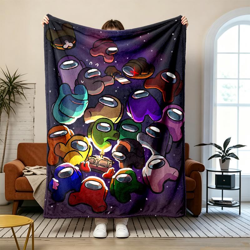 Among Us Soft and comfortable flannel Suitable for sofas living rooms outdoor camping travel and also makes a great anniversary gift