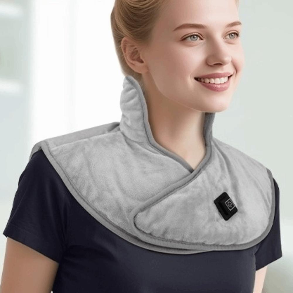 Электрическая грелка-шаль с тремя режимами, мягкая, удобная, с подогревом для шеи, плечевая накладка с подогревом, для дома