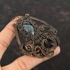 Подвеска Picasso Jasper, подвеска из медной проволоки, ювелирное изделие ручной работы, подвеска из драгоценного камня в виде осьминога, изящное медное ювелирное изделие, подарок для нее