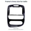 Глянцевая черная рамка-переходник 9 дюймов для магнитолы Android 2017+ Renault Clio