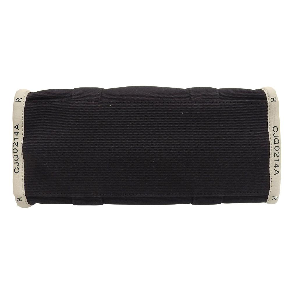 Marc Jacobs Excellent Condition Cotton Canvas Tote Bag with Front Logo and the Jacquard Logo, Medium, Women's, Black, M0017027 Tote Bag blackUsed