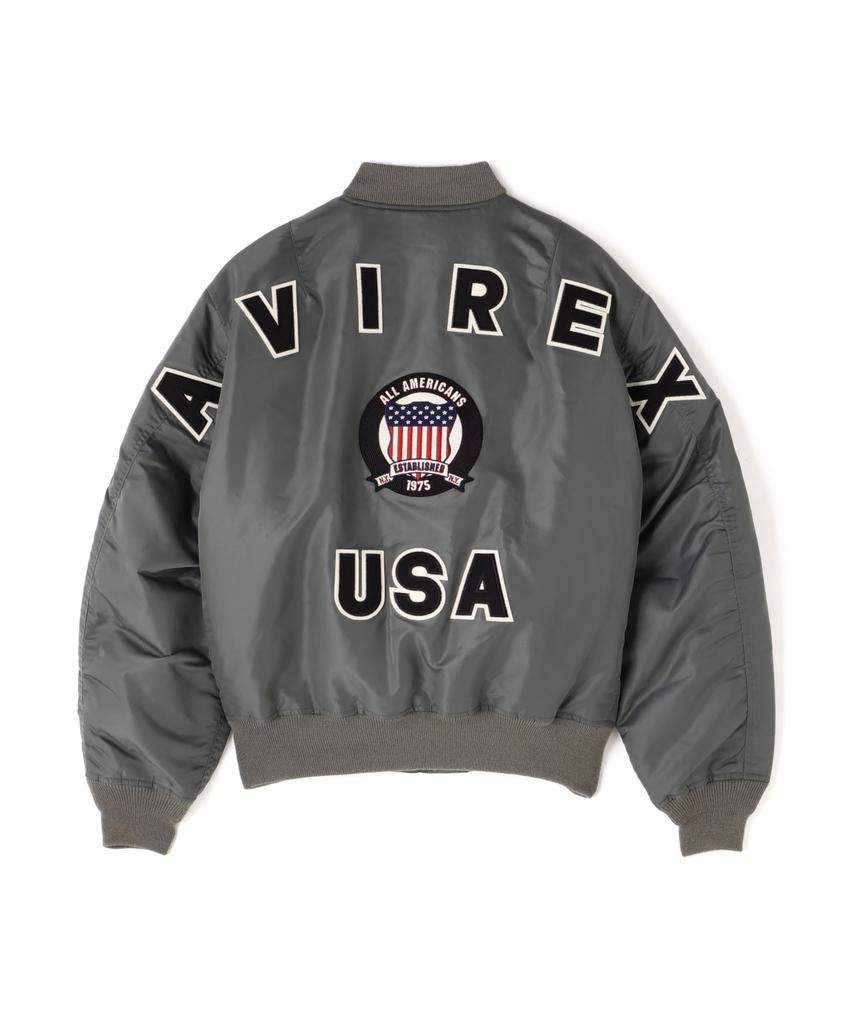 50-летний юбилей SIGNATURE БОЛЬШОЙ ЛОГОТИП Signature Большой Логотип M 401 Шалфей [Avirex] MA-1 MA-1 Мужской 783-5952019