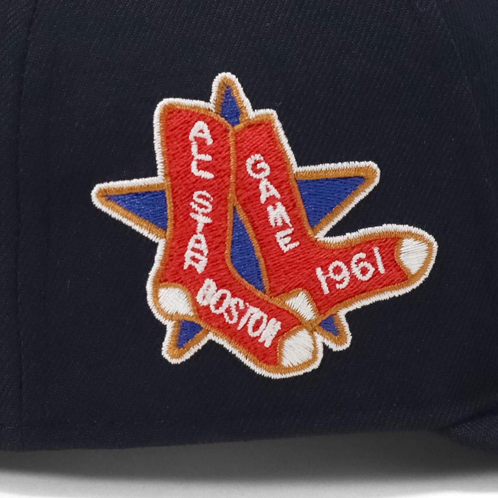Кепка New Era LP 59FIFTY 70845394 NER35C1735 MLB Бостон Ред Сокс BOS Темно-синий Боковой Патч Под Козырьком Эксклюзив ONSPOTZ и Кепка 5950 Боковой Патч Низкая