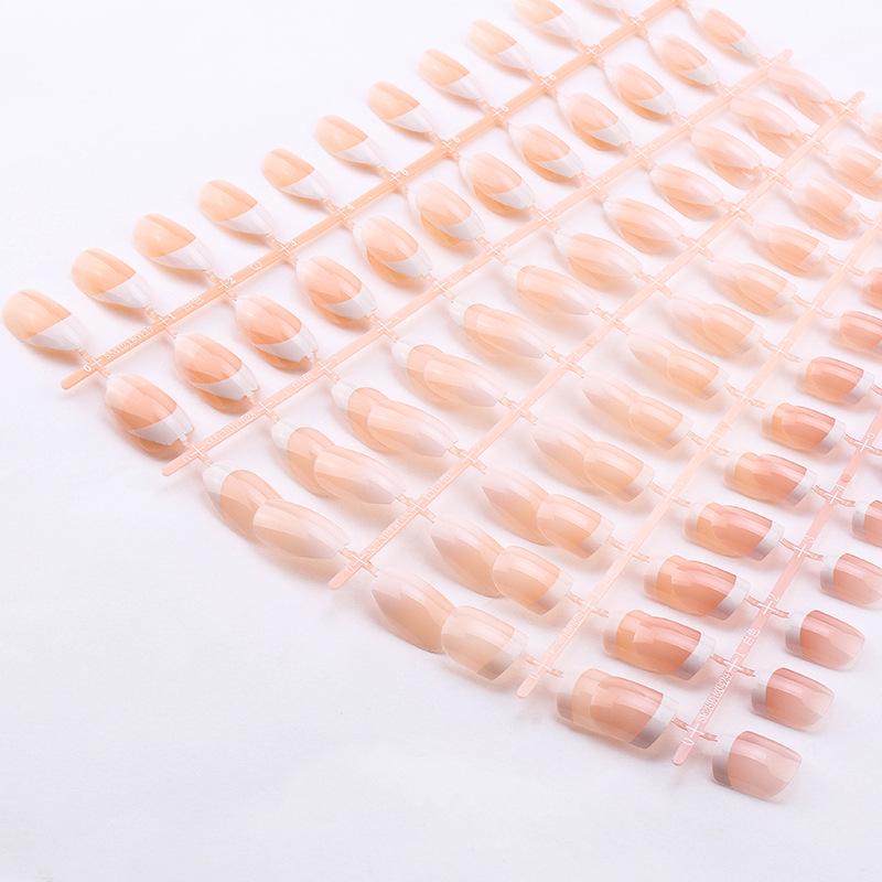 24 наклейки для французского маникюра: Розовые желейные наклейки для ногтей в тон кожи