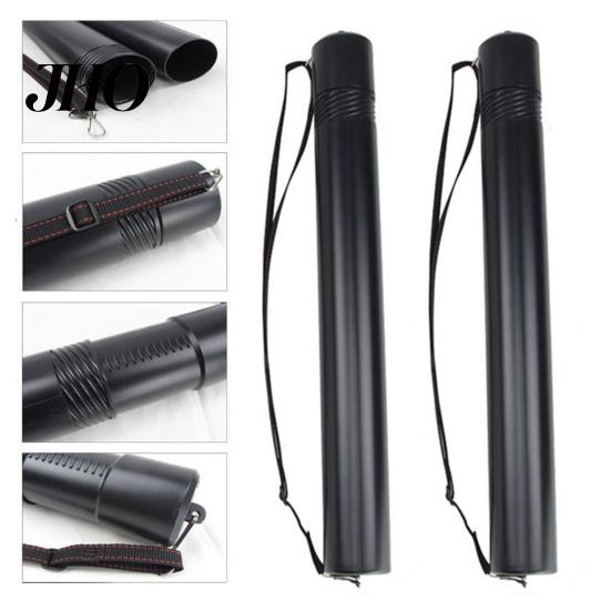 Document Storage Tube Extendable Poster Painting Case Expands from 19.7" to 35.4" Drawing Carrier with Lid Adjustable Shoulder Strap for Documents