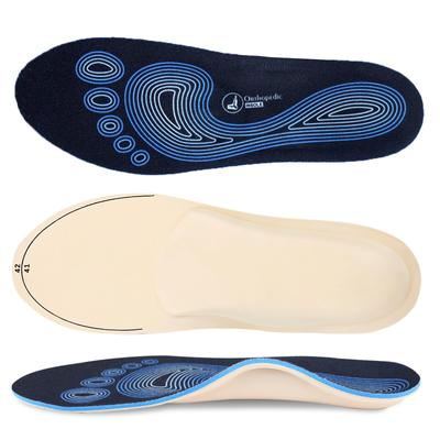 Стелька kozzim с поддержкой свода стопы от Physical Arch Standing Work Shock Absorbing Thick Insole для мужчин и женщин [под наблюдением терапевта] (Синий, Д 27-28см)