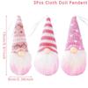 3 шт. Вязаный рождественский кулон-кукла Гном Кукла Эльф Украшение для рождественской елки Милая плюшевая кукла Санта