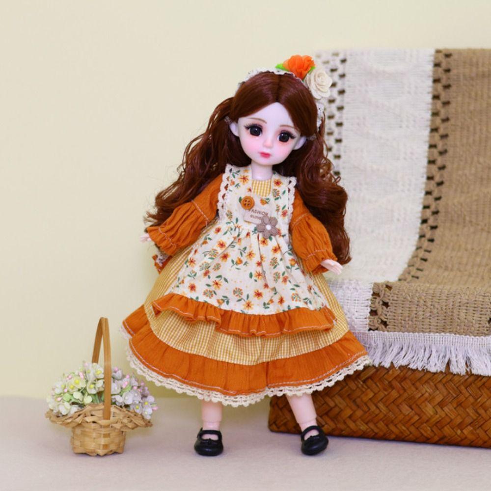 Привлекательные глаза 30 см BJD кукла с одеждой 1/6 SD принцесса макияж шарнирная кукла девочка подарок