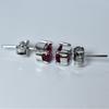 Natural Pink Ruby   Oval Cut Flawless Gemstone Earrings 6x4 mm