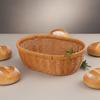 Nordic Style Wicker Basket Large Fruit Basket For Living Room Kitchen Storage