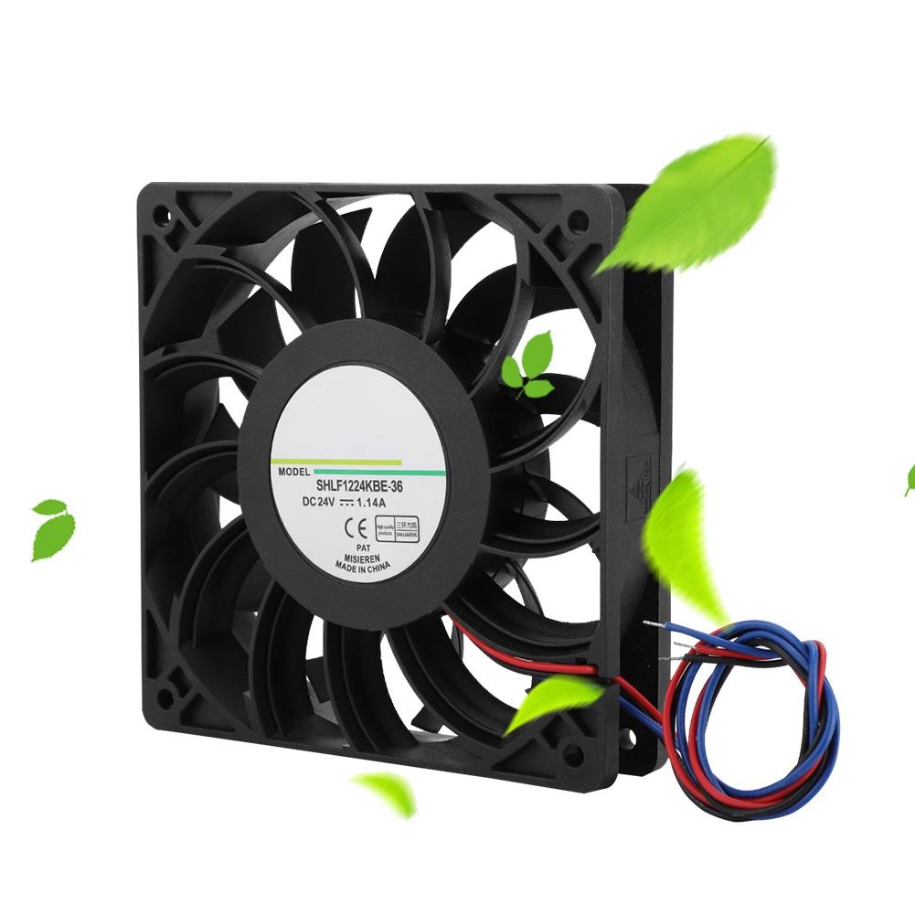 SHLF1224KBE 36 DC24V 1.14A 12CM Inverter Transmission Server Fast Heat Dissipation Cooling Fan