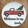 Wooden Swap Diy Festival Wreath Door Hanging Car Wooden Plate Decoration Arrangement