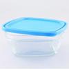 Salad Bowl - 20cm - Tempered Glass - Transparent - Airtight Lid