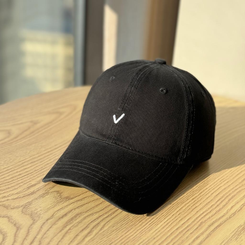 Spring and summer new Korean style simple versatile soft-top duckbill cap for women, casual small letter embroidered baseball cap, trendy