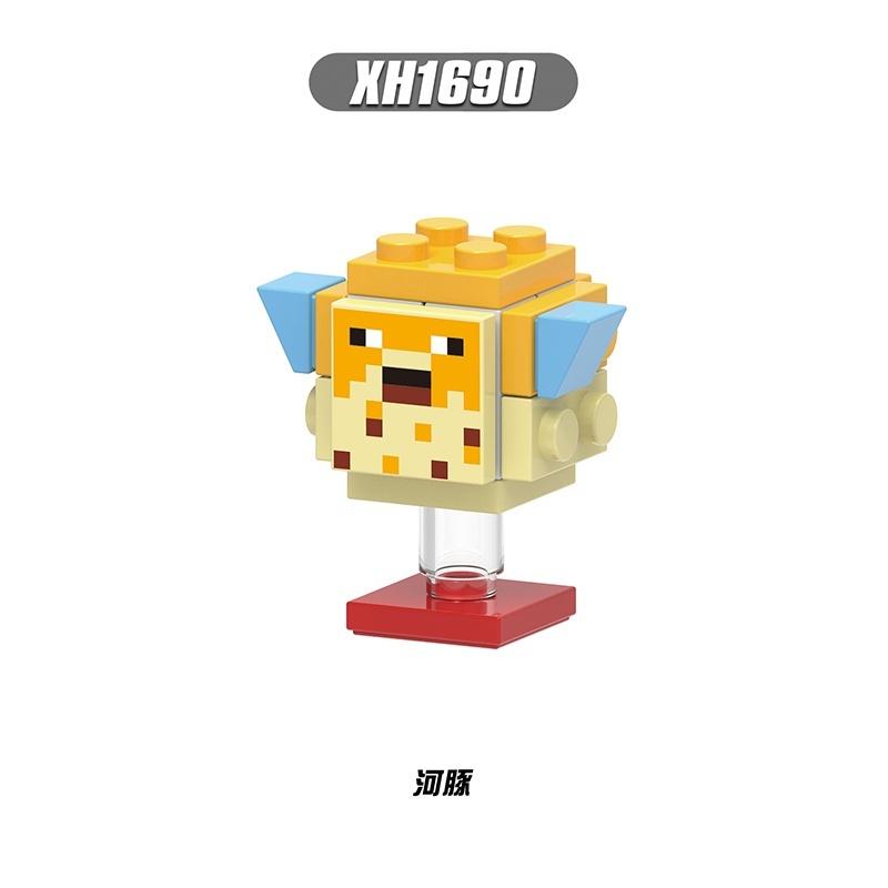 Строительные блоки Мой мир Минифигурки Minecraft Игрушки Кирпичи Lego Дети Подарки Образование X0311