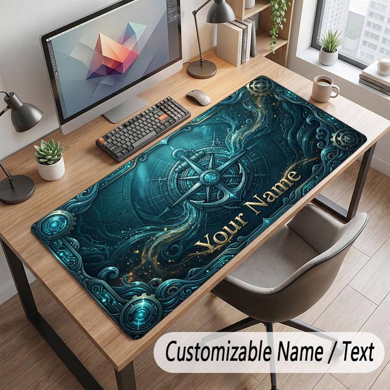 Abstract Personalized Theme Customized Mouse Pad Personalized Print Name Text Desk Mat For Home Office Table Decor