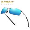 aoron Polarized Sunglasses Driving Sun Glasses Metal Frame Goggles UV400 Anti-Glare Eyewear for Men Women