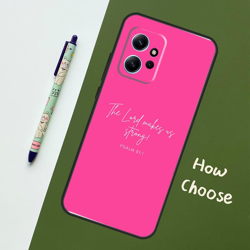 Christian Psalms Case For Xiaomi Redmi Note 13 10 11 12 14 15 Pro Plus Cover For Redmi 15C 15 14C 10C 12C 13C