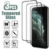 3PCS Tempered Glass for iPhone 16 15 14 13 12 11 Pro Max Mini Screen Protector for iPhone X XS Max XR 14 15 16 Plus Film Glass