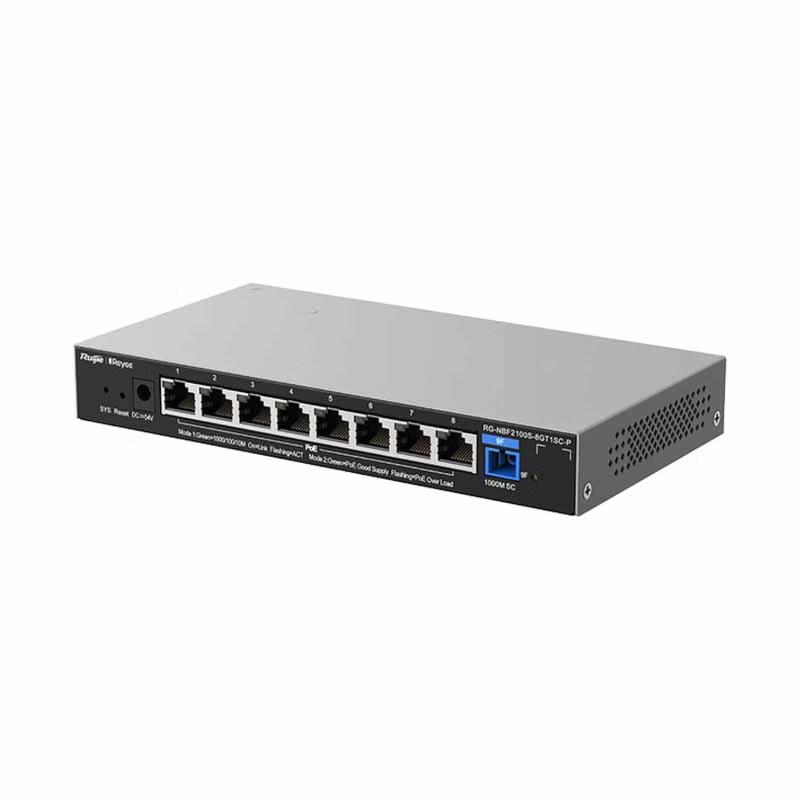 Ruijie RG-NBF2100S-8GT1SC-P 8-Port Gigabit Layer 2 Managed POE Switch